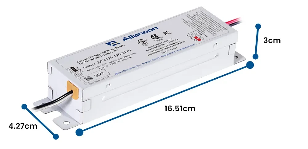 Cotas - Transformador Allanson 60w 12v.webp