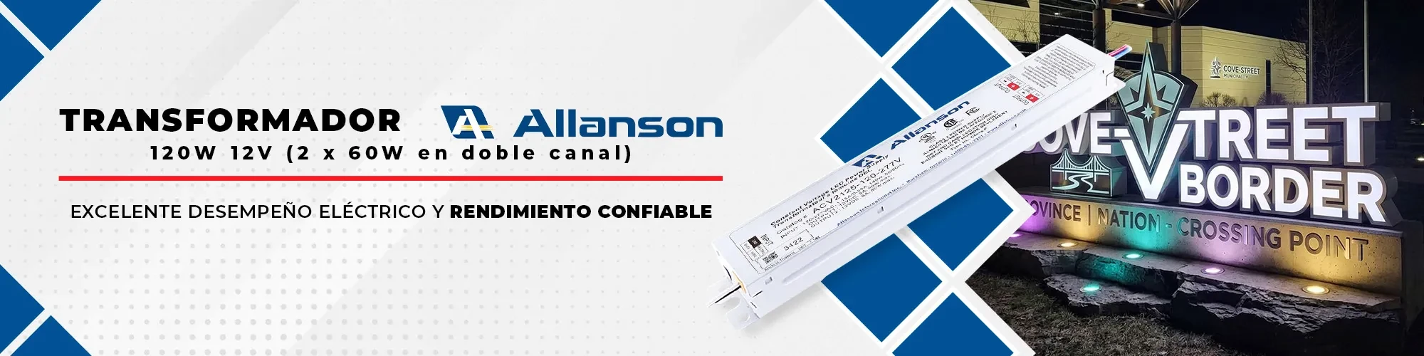 Banner Transformador Allanson 120w 12v - 1.webp
